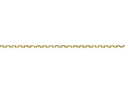 Cadena Forzada De Eslabones De Espejo 1,55 Mm, Oro Amarillo De 18 Quilates. Ref.00884