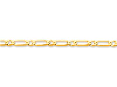 Cadena De Eslabón Alterno Ultraplana 1/1 Limada En 6 Lados, 4,90 mm, Oro Amarillo De 18 K - Imagen Estandar - 2