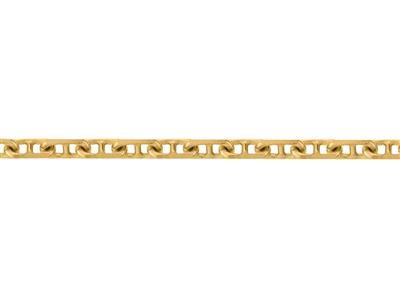 Cadena De Eslabones Forzada Marine Diamantada, 3,48 mm, Oro Amarillo De 18 Quilates. Ref. 00217 - Imagen Estandar - 3