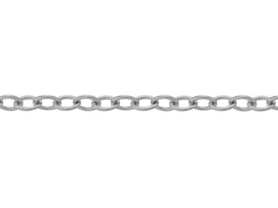 Cadena De Eslabones Forzada Redondatransparente 1,20 Mm, Oro Blanco 1 8k Pd 13. Ref. 00876 - Imagen Estandar - 3