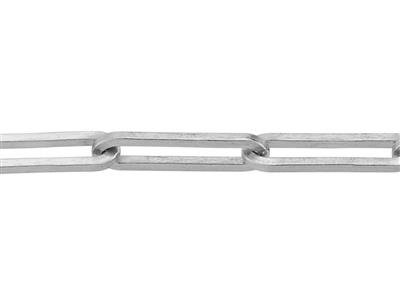 Cadena De Malla Rectangular De 1,75 mm, Oro Gris Rodinado De 18k. Ref.00863 - Imagen Estandar - 2