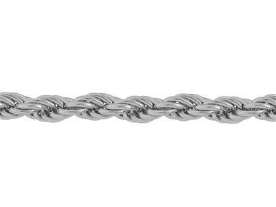 Cadena Cuerda Mecánica 1,50 mm, Orogris 18k Rodiada. Ref. 00602 - Imagen Estandar - 2