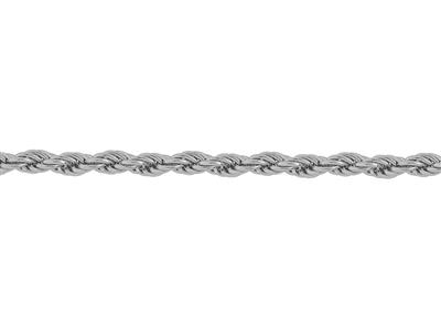 Cadena Cuerda Mecánica 1,50 mm, Orogris 18k Rodiada. Ref. 00602 - Imagen Estandar - 3