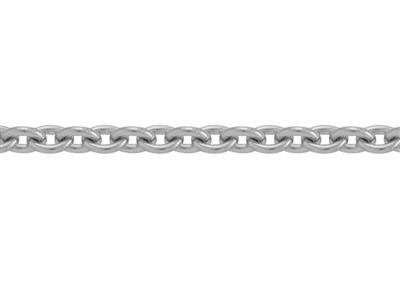 Cadena Tipo Cable Redonda De 2 Mm, Oro Blanco De 18k Pd 13. Ref. 00350 - Imagen Estandar - 2