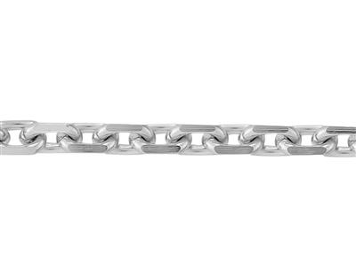Cadena De Eslabones Forzada De Diamantes 1,50 Mm, Oro Blanco De 18 K Pd 13. Ref. 00445 - Imagen Estandar - 2