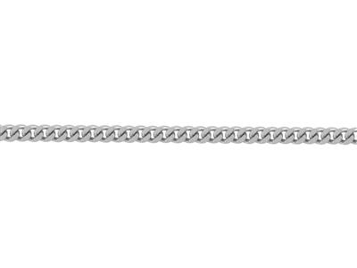Cadena Gourmette Diamantada De 1 mm, Oro Blanco De 18 Quilates Rodiadoref. 00230 - Imagen Estandar - 3