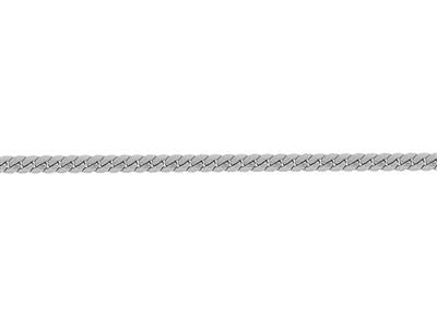 Cadena Maciza De Eslabón Ingl{s De 3 mm, Oro Blanco De 18k Pd 10. Ref.00642bis - Imagen Estandar - 2