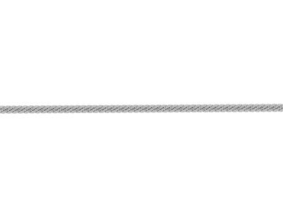 Cadena Maciza De Eslabón Ingl{s De 3 mm, Oro Blanco De 18k Pd 10. Ref.00642bis - Imagen Estandar - 3