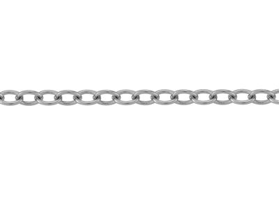 Cadena Eslabón Forzada Ovalada 1,70mm, Oro Blanco 18k Pd 6. Ref. 2002 7 - Imagen Estandar - 2