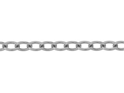 Chain 20028 Forcat Ovale 3mm Spe Or Gris 18k Pd 125
