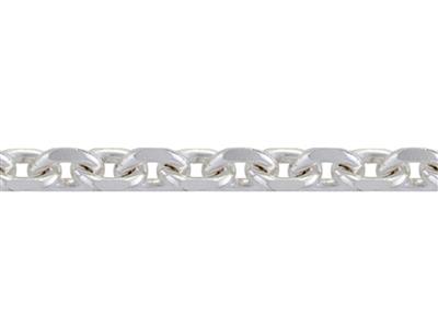 Cadena De Eslabones Forzada De Diamantes 1,20 Mm, Oro Blanco De 18 K Pd 13. Ref. 00435 - Imagen Estandar - 2