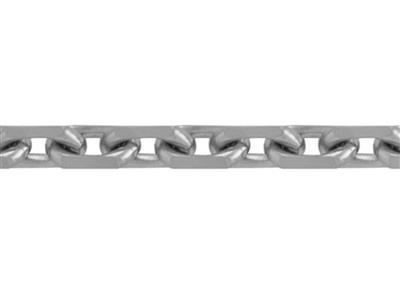 Cadena De Eslabones Forzada Talla Diamante 1,96mm, Oro Blanco 18k Pd 13. Ref. 00465 - Imagen Estandar - 1