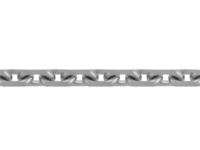 Cadena De Eslabones Forzada Talla Diamante 1,96mm, Oro Blanco 18k Pd 13. Ref. 00465 - Imagen Estandar - 2