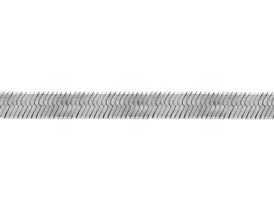 Cadena Tipo De Eslabón Herringbone 7 mm, Plata 925 Ref. 10081 - Imagen Estandar - 2