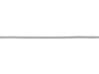Cadena Redonda Omega De Eslabón Fantasía De 1,30 mm, Plata 925 - Imagen Estandar - 3