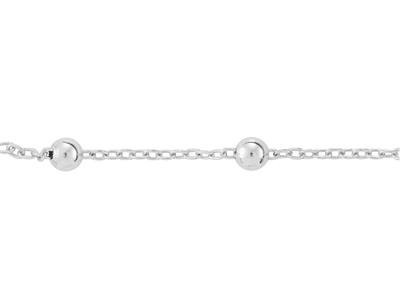 Cadena De Eslabones Forzada De 1,90 mm Con Bola De 5 mm, Plata 925 Ref. 10120 - Imagen Estandar - 2
