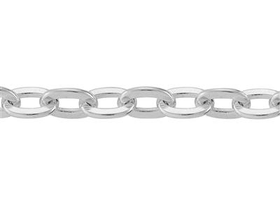 Cadena Eslabn Plano Forzada 2,90mm, Plata 925 Ref. 10123