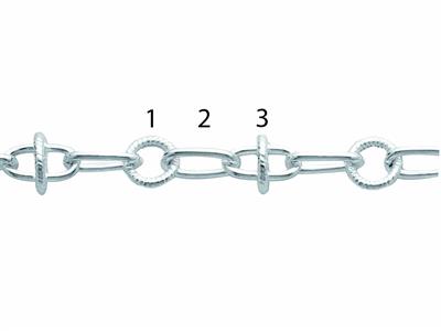 Cadena De Malla Fantasía, Plata 925ref. 10128 - Imagen Estandar - 2