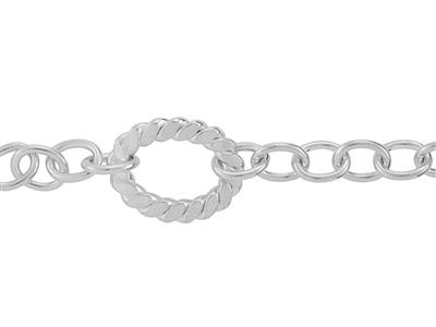 Cadena De Malla Fantasía De 6,40 mm, Plata 925 Ref. 10129 - Imagen Estandar - 2