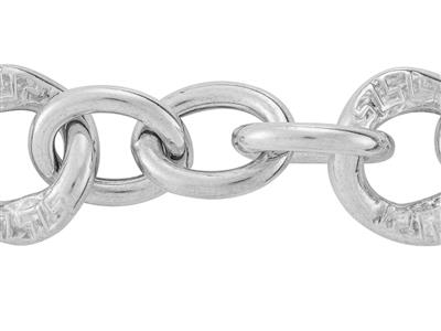 Cadena De Malla Fantasa 9mm, Plata 925 Ref. 10131