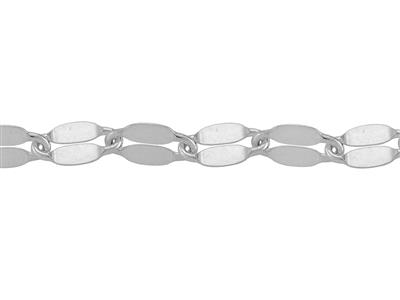 Cadena De Malla Fantasa 6,20 X 3,35mm, Plata 925 Ref. 10132