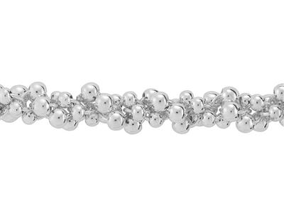 Cadena Maciza De Maille Fantaisie, Multibolas, 8 mm De Plata 925 Ref. 10182 - Imagen Estandar - 2
