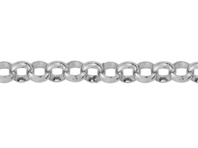 Cadena Redonda De Eslabn Jaseron De 6mm, Plata 925 Ref. 10061