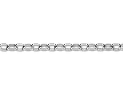Cadena De Malla Jaseron Diamantada De 1,60mm, Plata 925 Ref. 10201