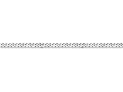 Cadena De Malla Gourmette Plana Limada 4 Caras 7,60mm, Plata 925 Ref.bnl Sl4.