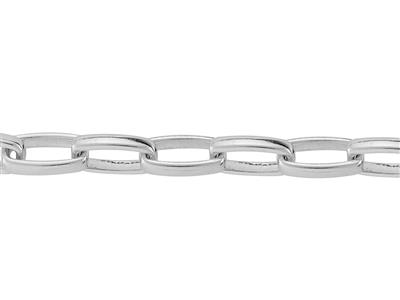 Cadena De Malla Abombada Rectangular De 5,9 mm, Plata 925 Ref. 10068 - Imagen Estandar - 2