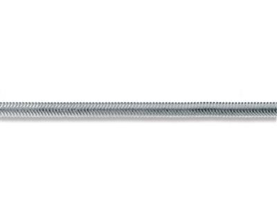 Cadena Eslabn Serpiente Ovalada Plana De 4,20mm, Plata 925 Ref. 10069