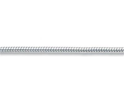 Cadena De Serpiente Redonda 1,90mm, Plata 925