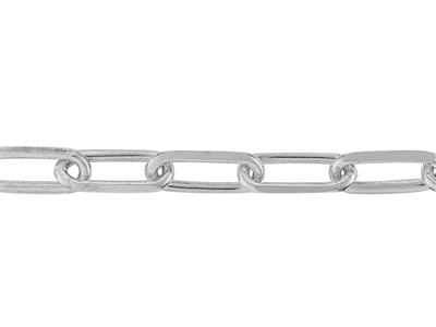 Cadena Malla Rectangular Limada 5 mm, Plata 925 Ref. 10072 - Imagen Estandar - 2