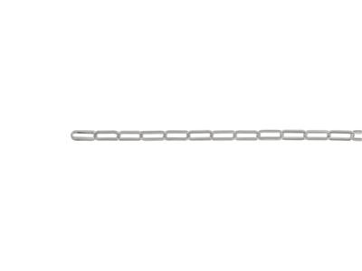 Cadena De Malla Rectangular 2,10 mm, Oro Gris 18k. Ref. 00863bis - Imagen Estandar - 3