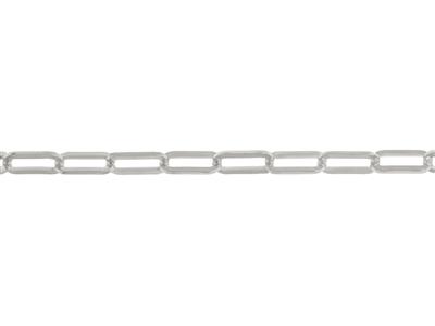 Cadena De Malla Rectangular 4,20 mm, Oro Gris 18k. Ref. 00862bis - Imagen Estandar - 2