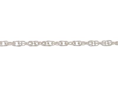 Cadena De Malla Cuerda 1,40 mm, Plata 925 - Imagen Estandar - 3