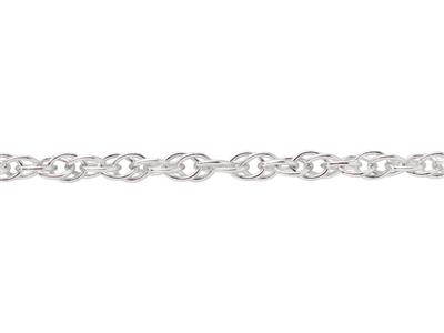 Cadena De Malla Cuerda 1,80 mm, Plata 925 - Imagen Estandar - 3