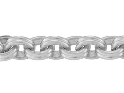 Cadena Sólida De Eslabones For\at De Doble Hilo 12,50 X 10,50 mm, Plata 925.ref. 10180 - Imagen Estandar - 2
