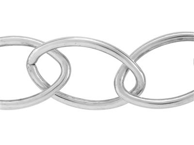 Cadena De Malla Navette De 11mm, Plata 925. Ref. 10066
