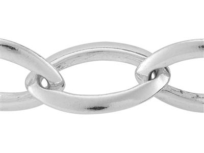 Cadena De Malla Navette De 9,40mm,plata 925 Ref. 10065