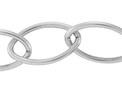 Cadena De Malla Navette De 9,30mm,plata 925 Ref. 10064