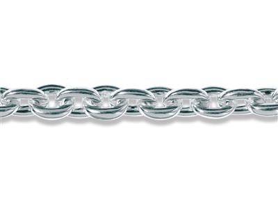 Cadena De Eslabones Ovalados Foratde 11 Mm, Plata 925. Ref. 10055
