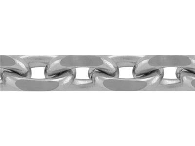 Cadena De Eslabones Forzada De Diamantes De 4 Mm, Plata 925. Ref. 00530 - Imagen Estandar - 4