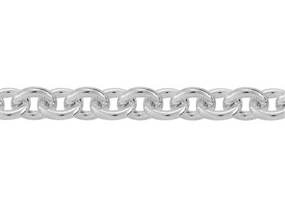 Cadena Eslabn Forzado Redondo 3 Mm, Plata 925. Ref. 00380