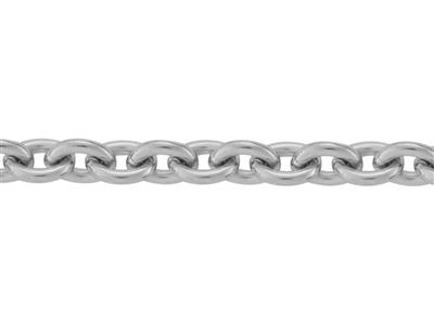 Cadena Eslabn Forzado Redondo 3,40mm, Plata 925. Ref. 00390