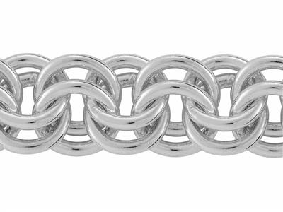 Cadena De Eslabones For\at De Dobleanilla De 7,30 mm, Plata 925 Ref. 10159 - Imagen Estandar - 4
