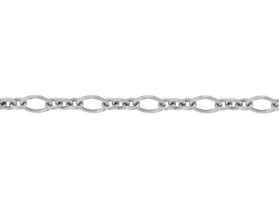 Cadena For\at Figaro De Eslabones Barrocos De 5,90 Mm, Plata 925. Ref.10151 - Imagen Estandar - 3