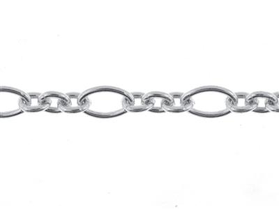 Cadena For\at Figaro Barroca De 4 mm, Plata 925 Ref. 10149 - Imagen Estandar - 1