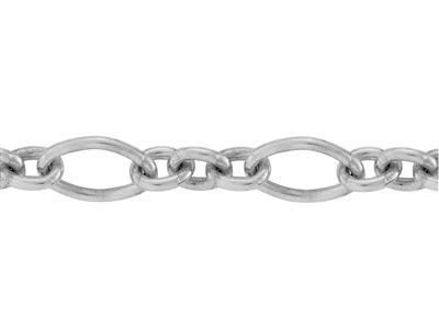 Cadena De Eslabones Barrocos For\atfigaro De 3 mm, Plata 925 Ref. 101 48 - Imagen Estandar - 2