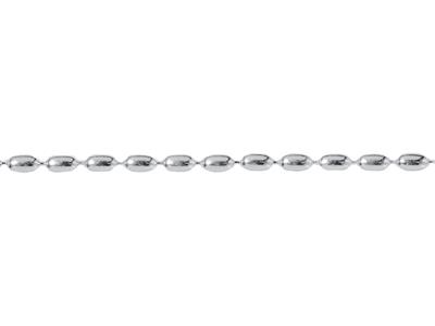 Cadena Eslabn Oliva 3mm, Plata 925 Ref. 10049